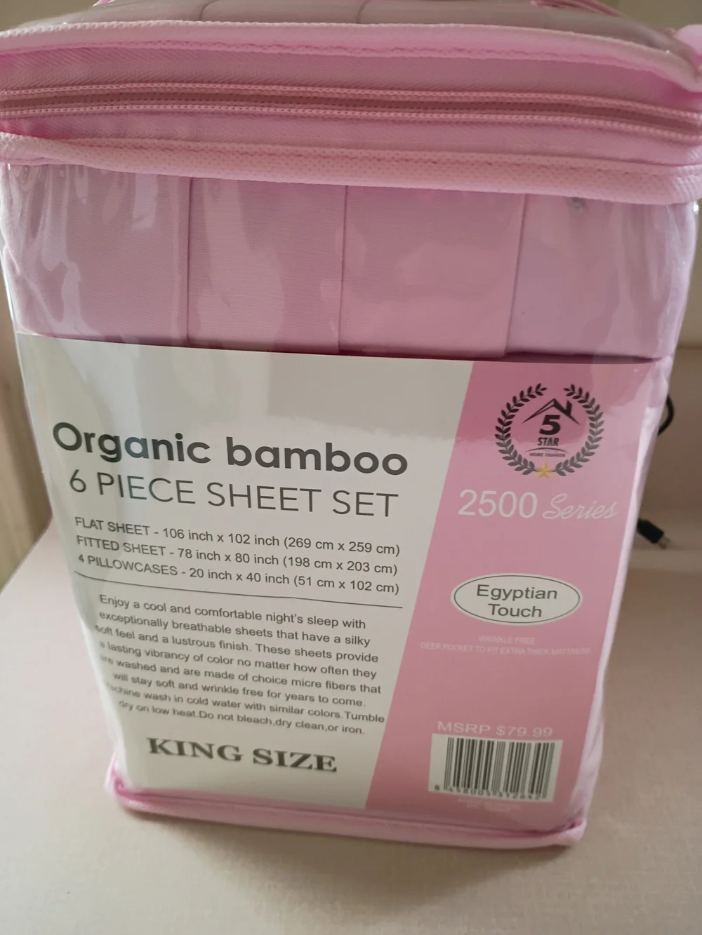 BAMBOO Ultra Plush King Sheet Set - Pink